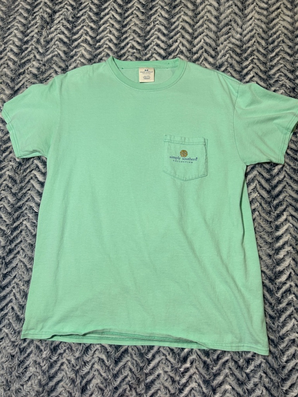 Simply Southern Seafoam Pocket Tee